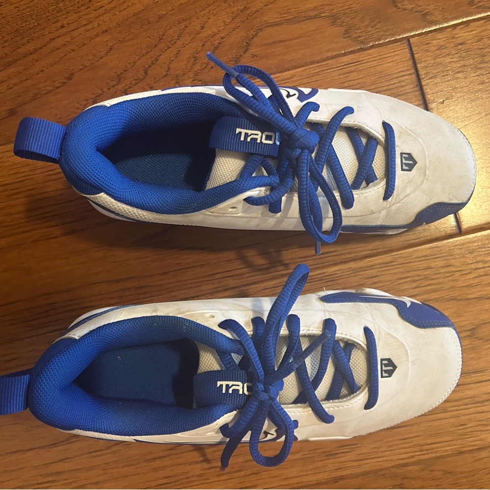 Nike Kids White and Blue Sneakers
